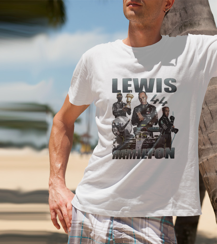 Lewis Hamilton 44 Formula Racing Champion Victory T-Shirt