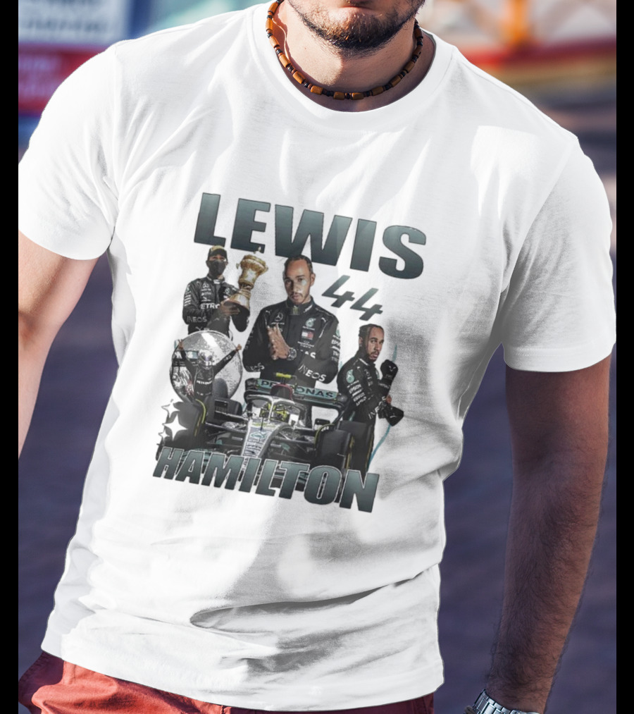 Lewis Hamilton 44 Formula Racing Champion Victory T-Shirt