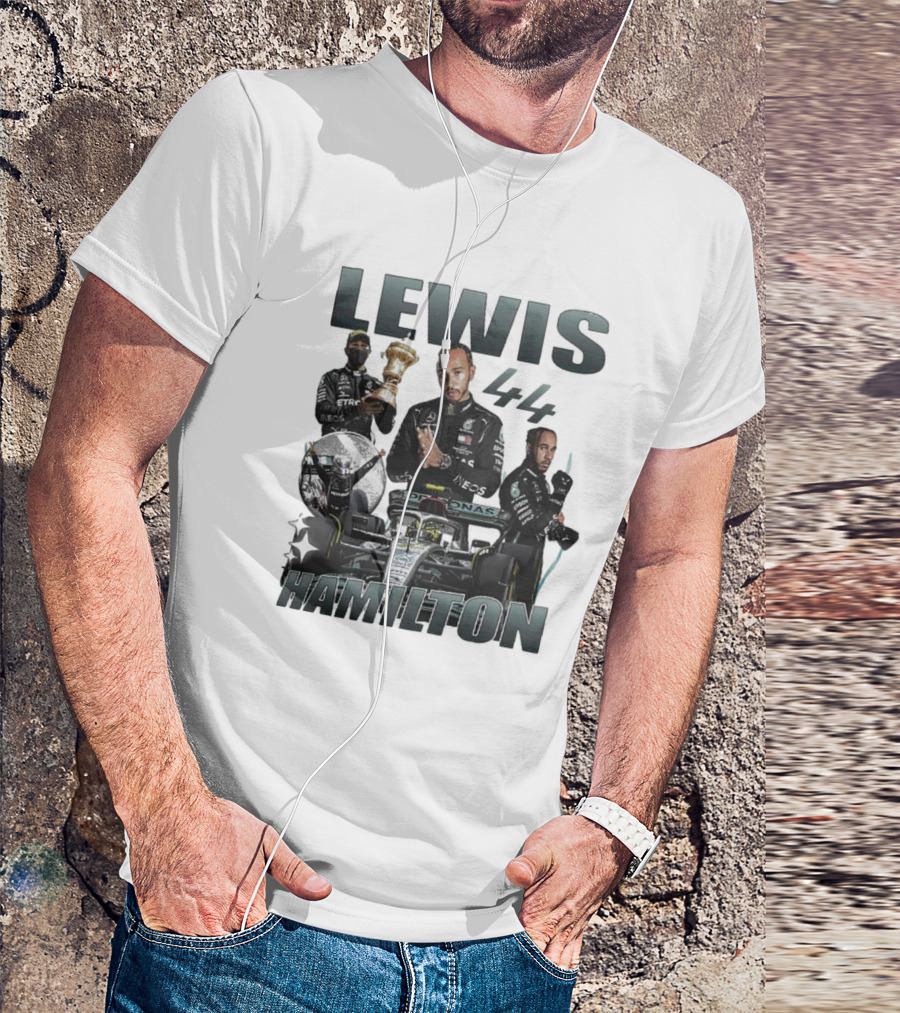 Lewis Hamilton 44 Formula Racing Champion Victory T-Shirt