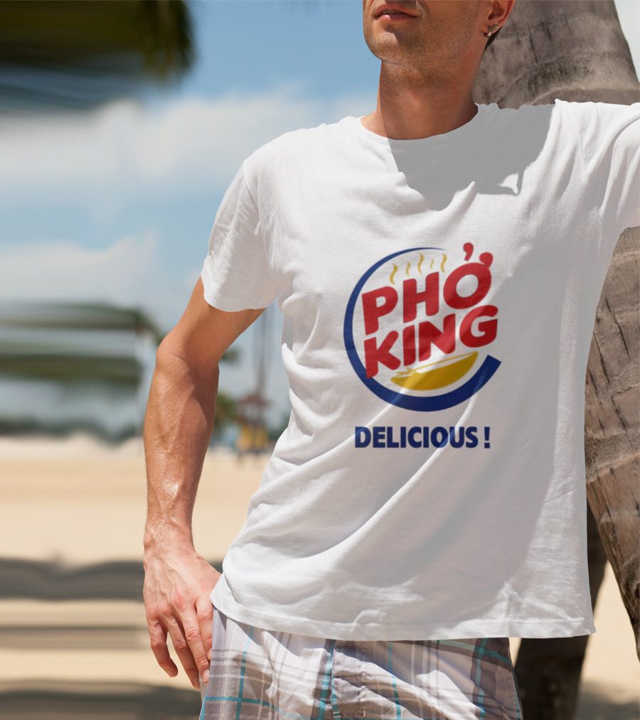 Joey Bizinger Wearing Phở King Delicious T-Shirt