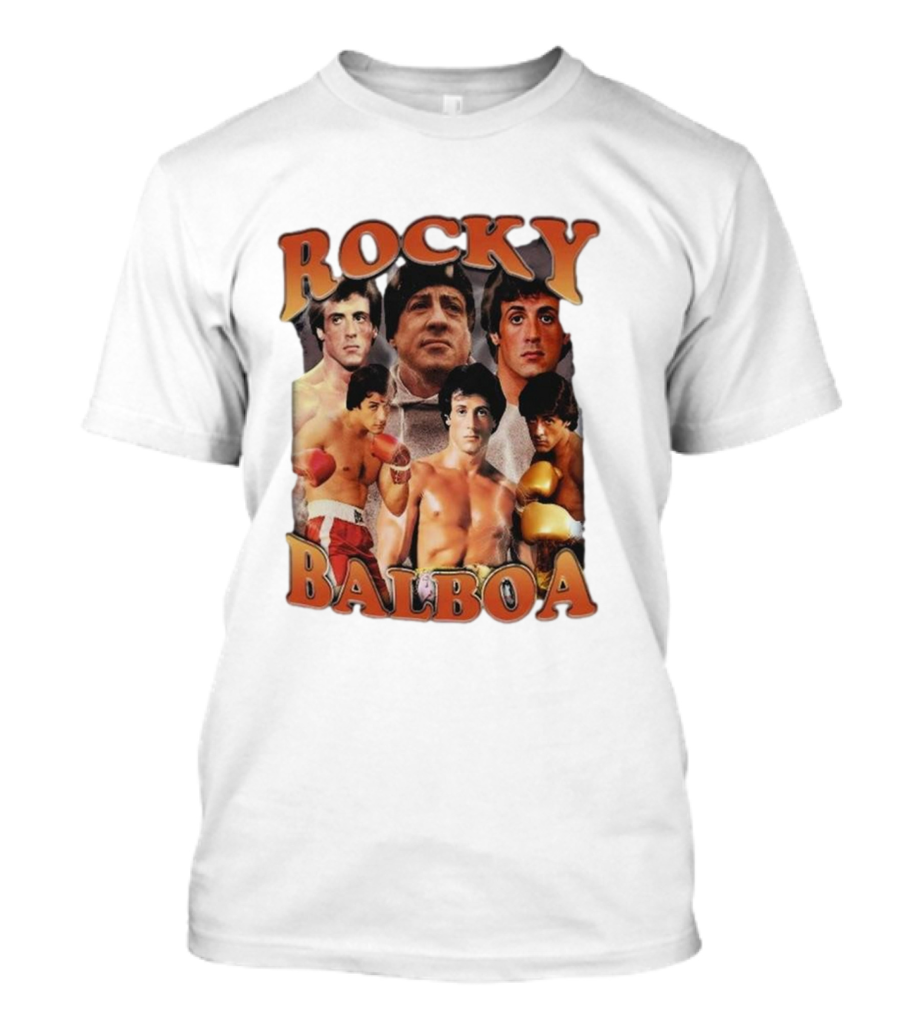 Rocky Balboa Iconic Boxing Legend Film Character Montage T-Shirt