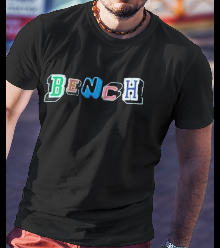 Sunoo Bench Colorful Lettering T-Shirt