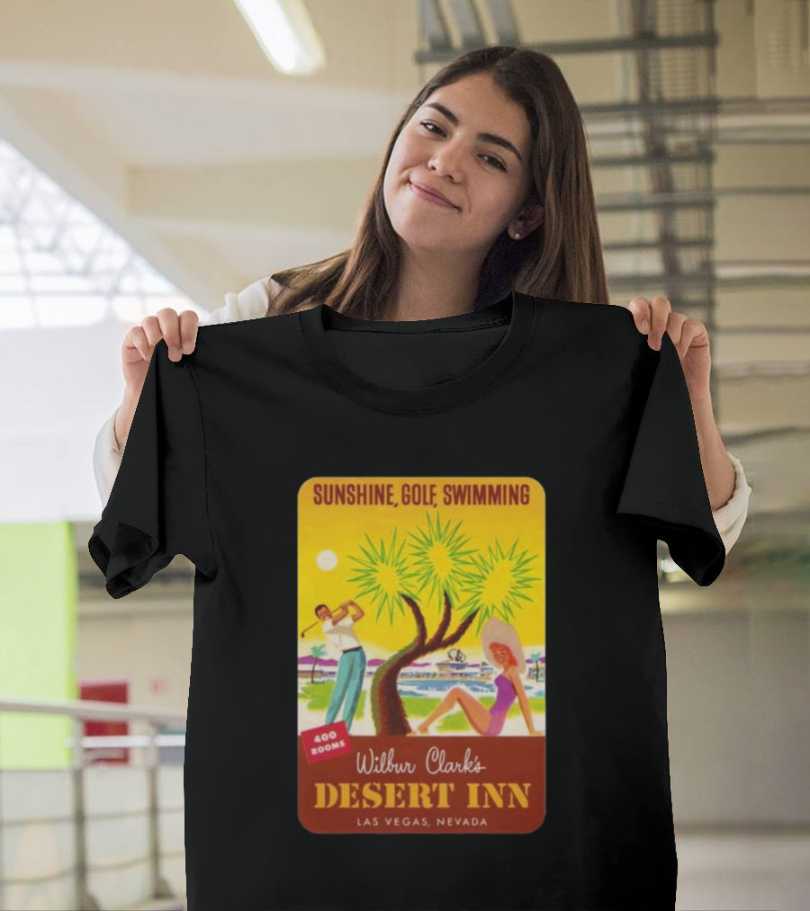 SUNSHINE GOLF SWIMMING WILBUR CLARK'S DESERT INN LAS VEGAS NEVADA 400 ROOMS T-Shirt