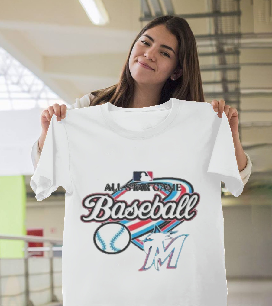 All Star Game Baseball Miami Marlins MLB T-Shirt