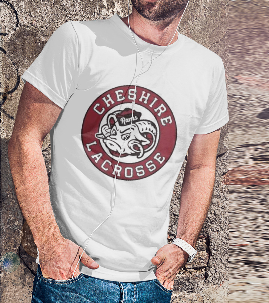 Cheshire Rams Lacrosse Team Emblem T-Shirt