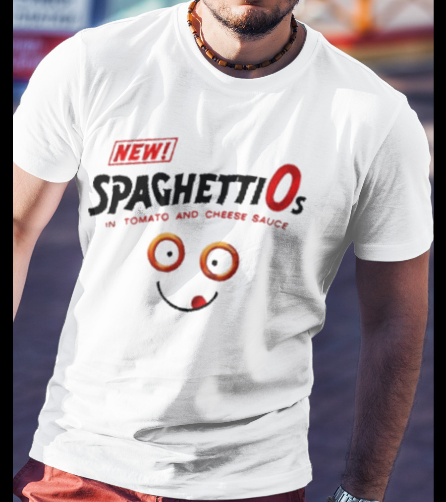 New SpaghettiOs In Tomato And Cheese Sauce With Smiley Face T-Shirt