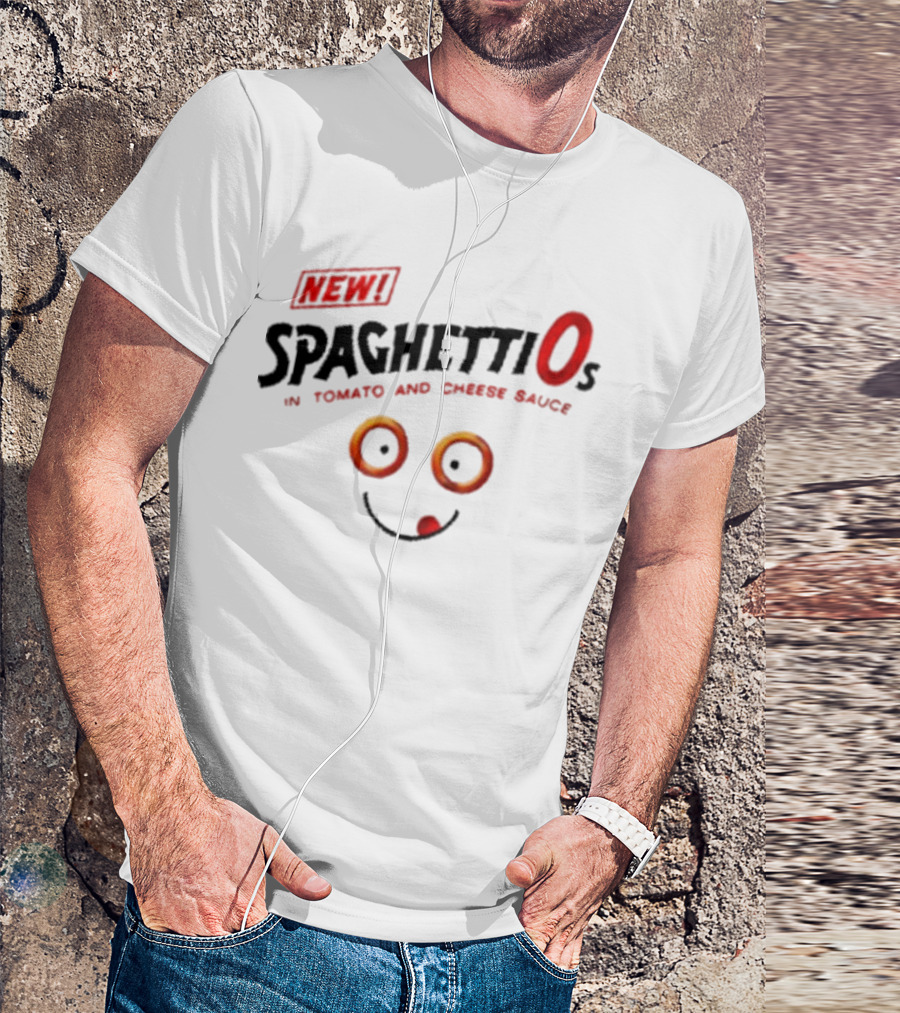 New SpaghettiOs In Tomato And Cheese Sauce With Smiley Face T-Shirt