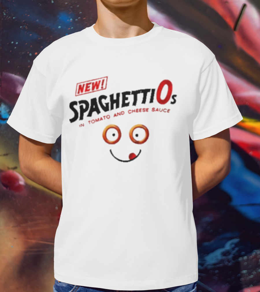 New SpaghettiOs In Tomato And Cheese Sauce With Smiley Face T-Shirt