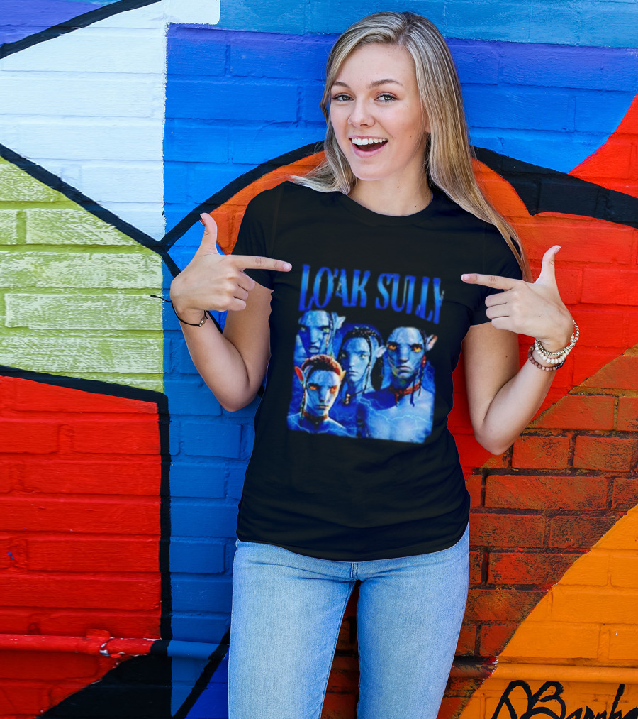 Lo'ak Sully Avatar Characters Blue Na'vi T-Shirt