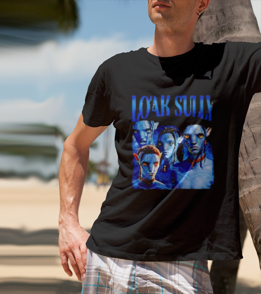 Lo'ak Sully Avatar Characters Blue Na'vi T-Shirt