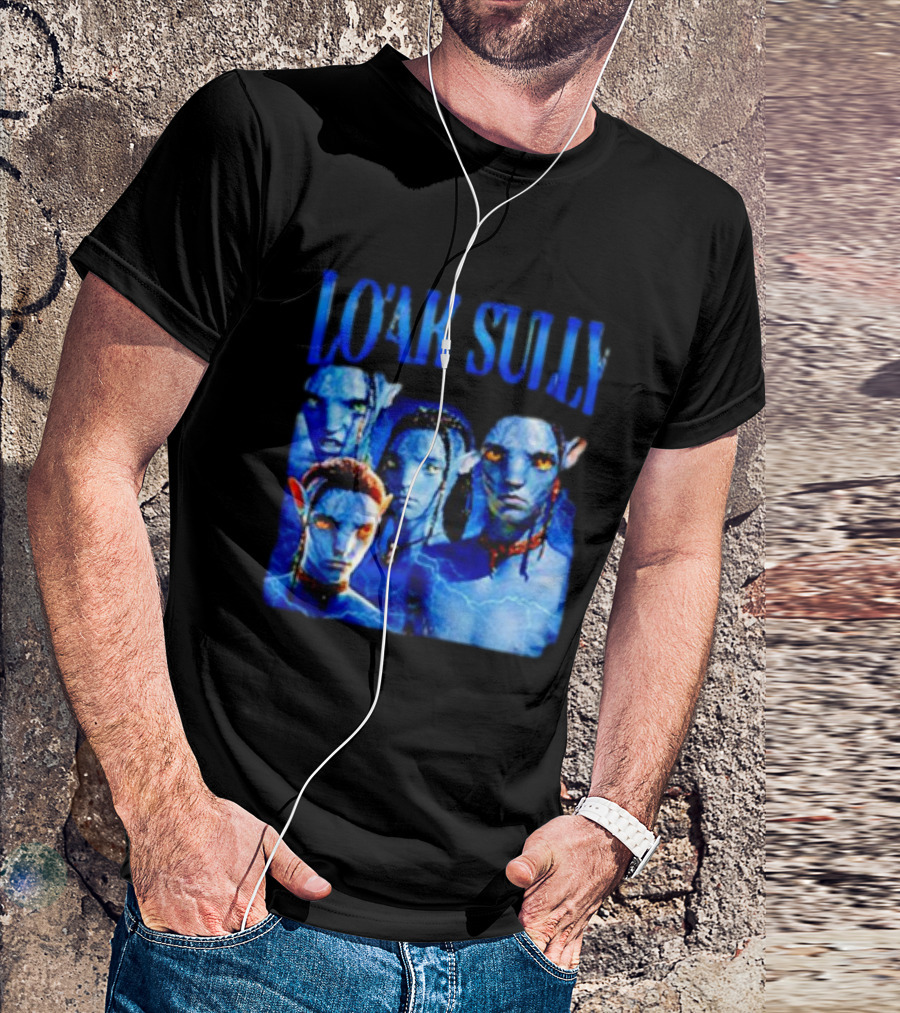 Lo'ak Sully Avatar Characters Blue Na'vi T-Shirt