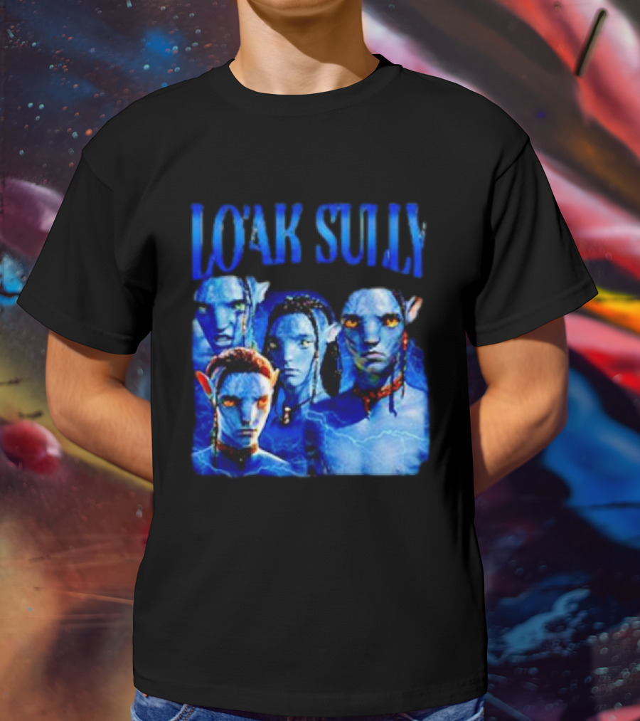 Lo'ak Sully Avatar Characters Blue Na'vi T-Shirt