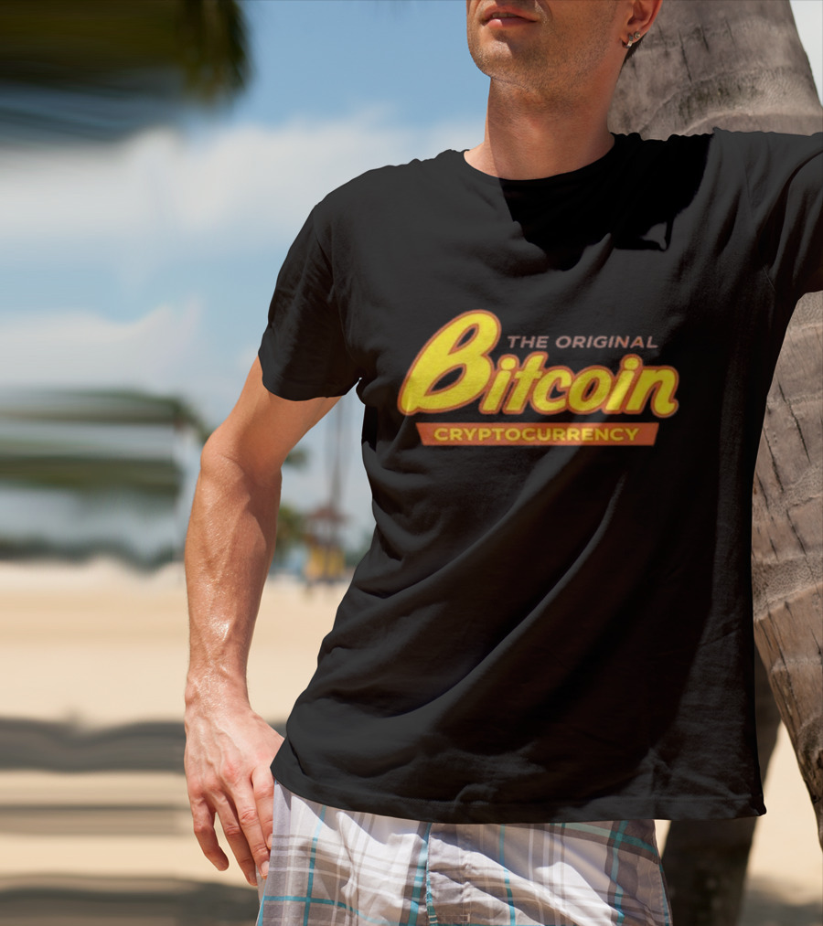 The Original Bitcoin Cryptocurrency Bow Tie T-Shirt