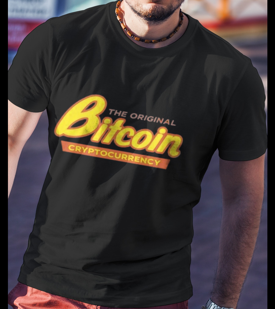 The Original Bitcoin Cryptocurrency Bow Tie T-Shirt