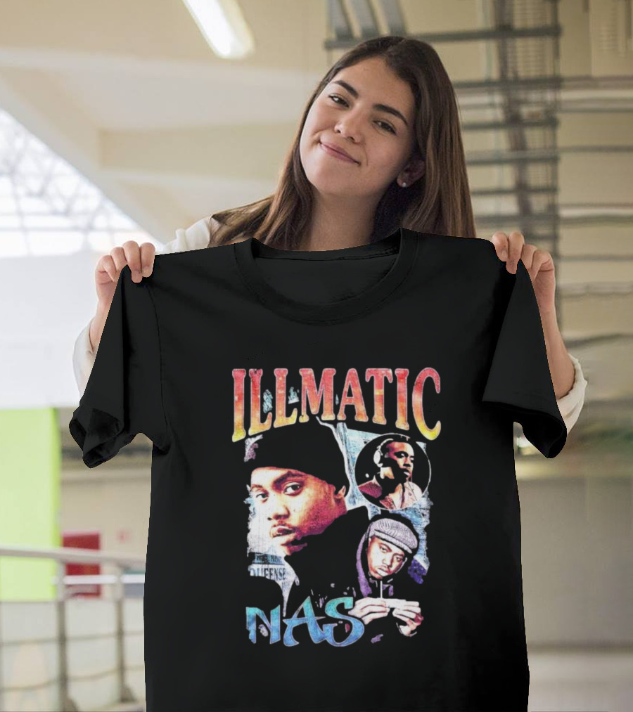 Nas Illmatic Vintage Album Collage T-Shirt