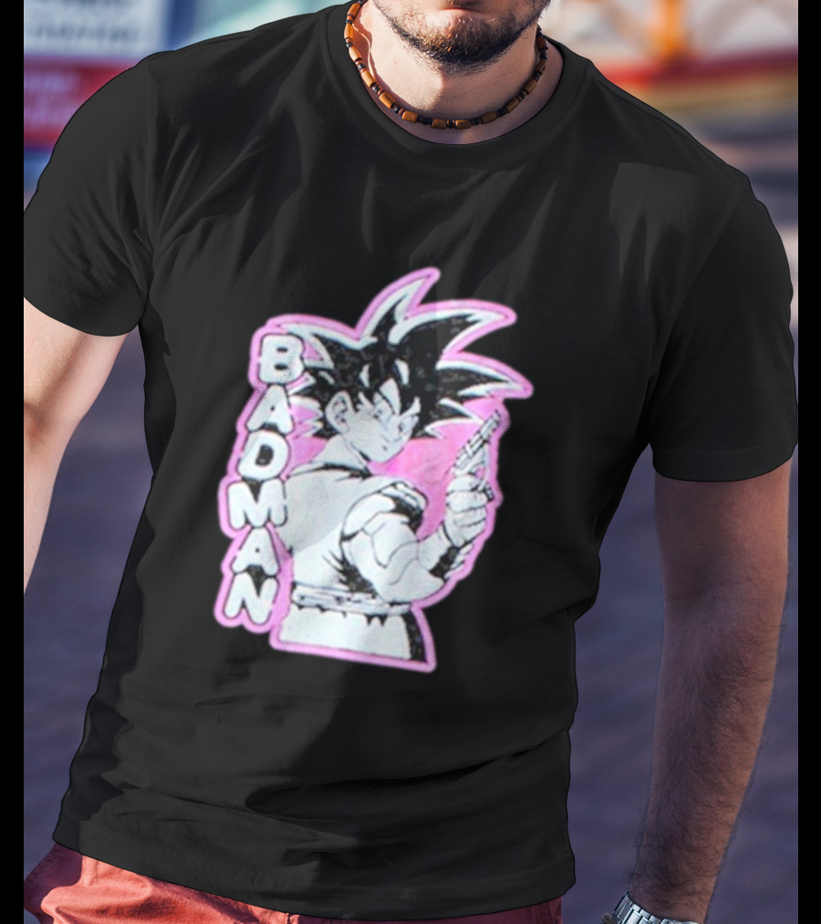 BADMAN Genki Popular Anime Character Vintage Manga T-Shirt
