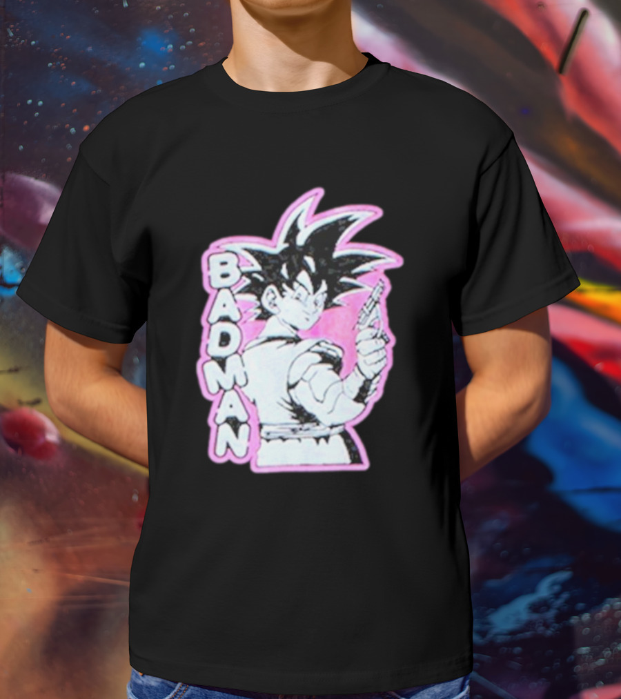 BADMAN Genki Popular Anime Character Vintage Manga T-Shirt