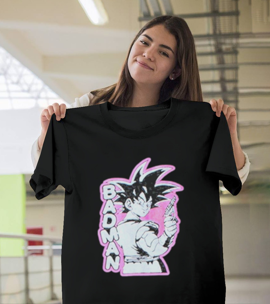 BADMAN Genki Popular Anime Character Vintage Manga T-Shirt