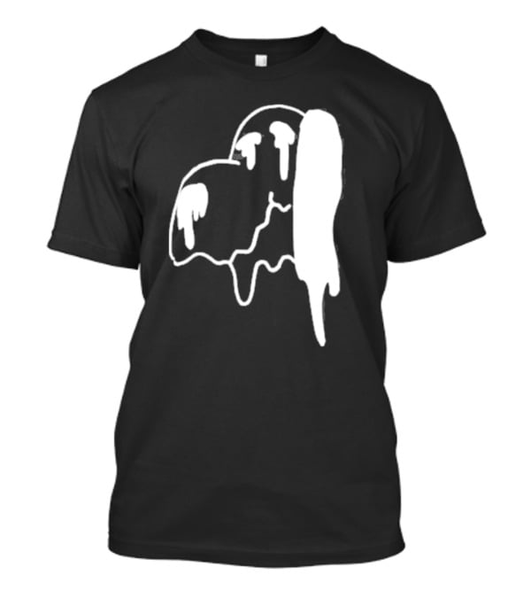 Snoopy Melting Drip Black White T-Shirt