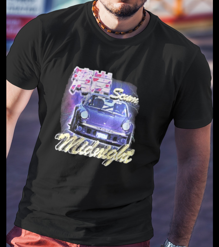 Midnight Scum Neon Car Aesthetic T-Shirt