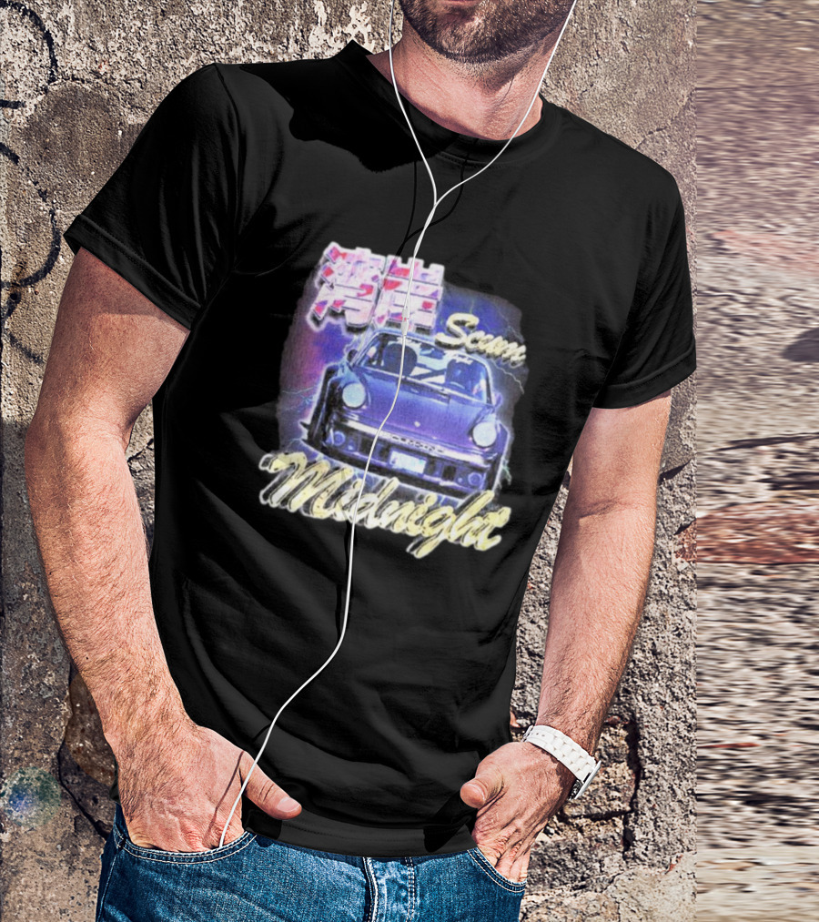 Midnight Scum Neon Car Aesthetic T-Shirt