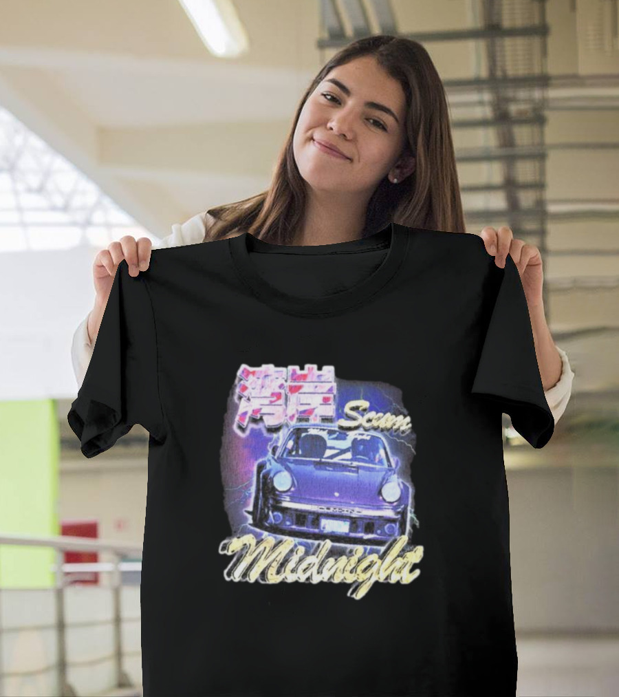 Midnight Scum Neon Car Aesthetic T-Shirt