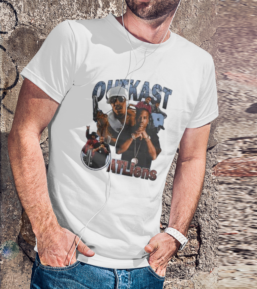 OutKast ATLiens Vintage Hip Hop Collage T-Shirt