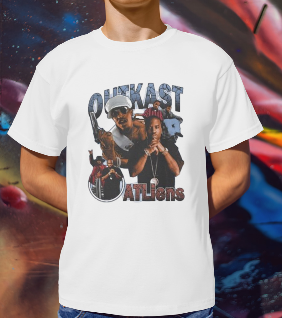 OutKast ATLiens Vintage Hip Hop Collage T-Shirt