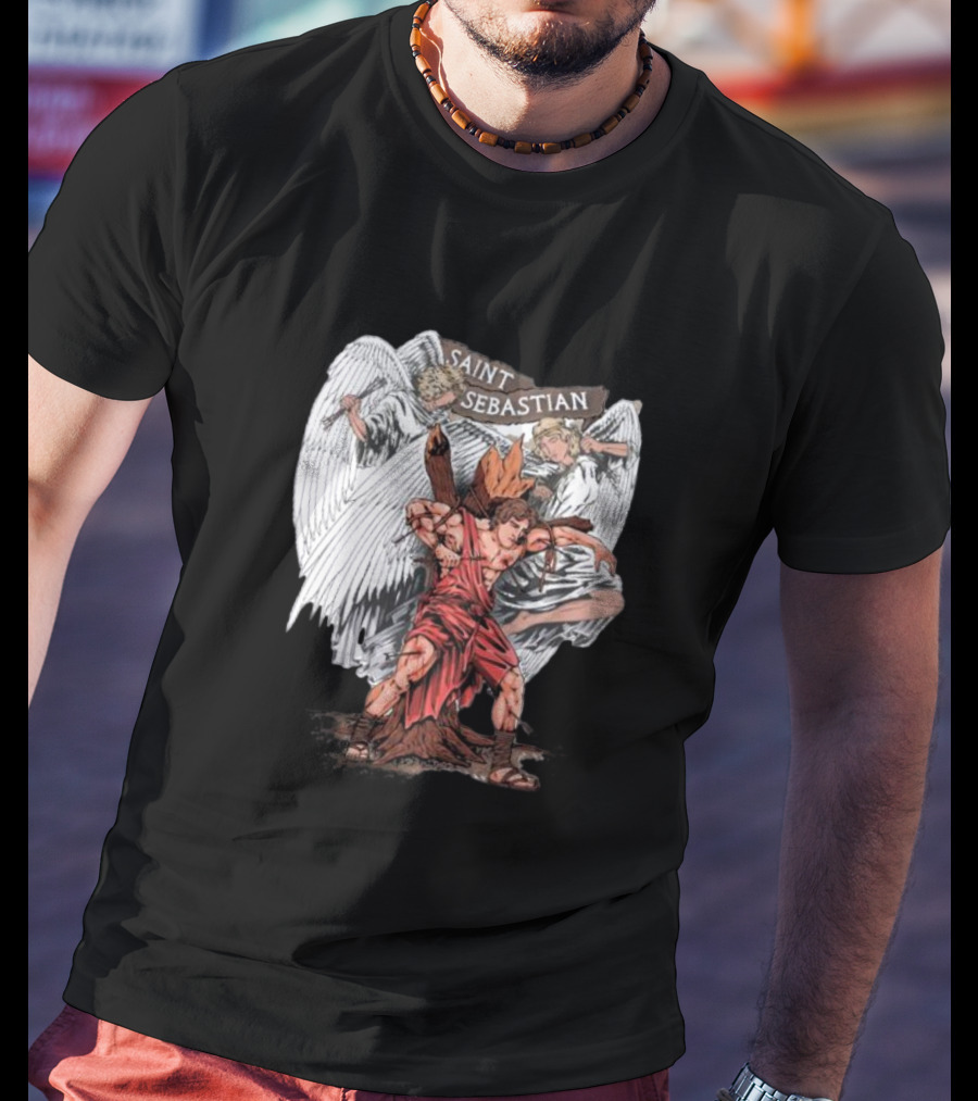Saint Sebastian Angelic Guardians T-Shirt