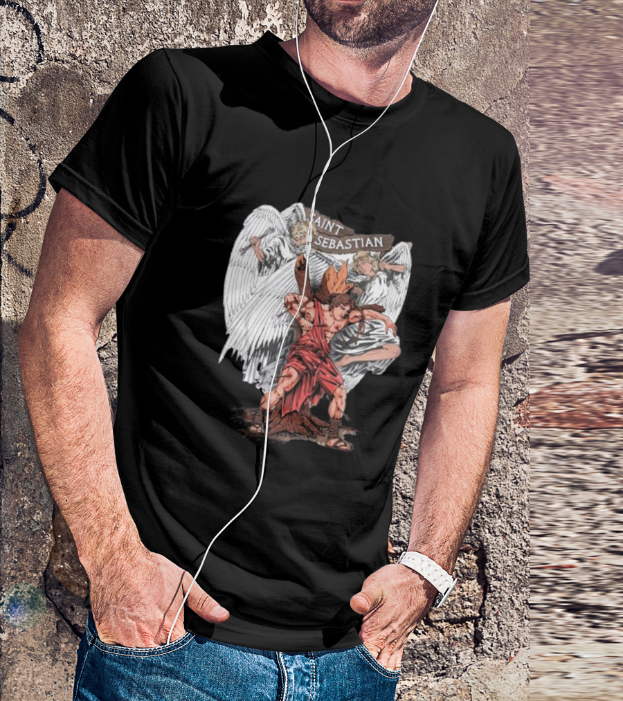 Saint Sebastian Angelic Guardians T-Shirt