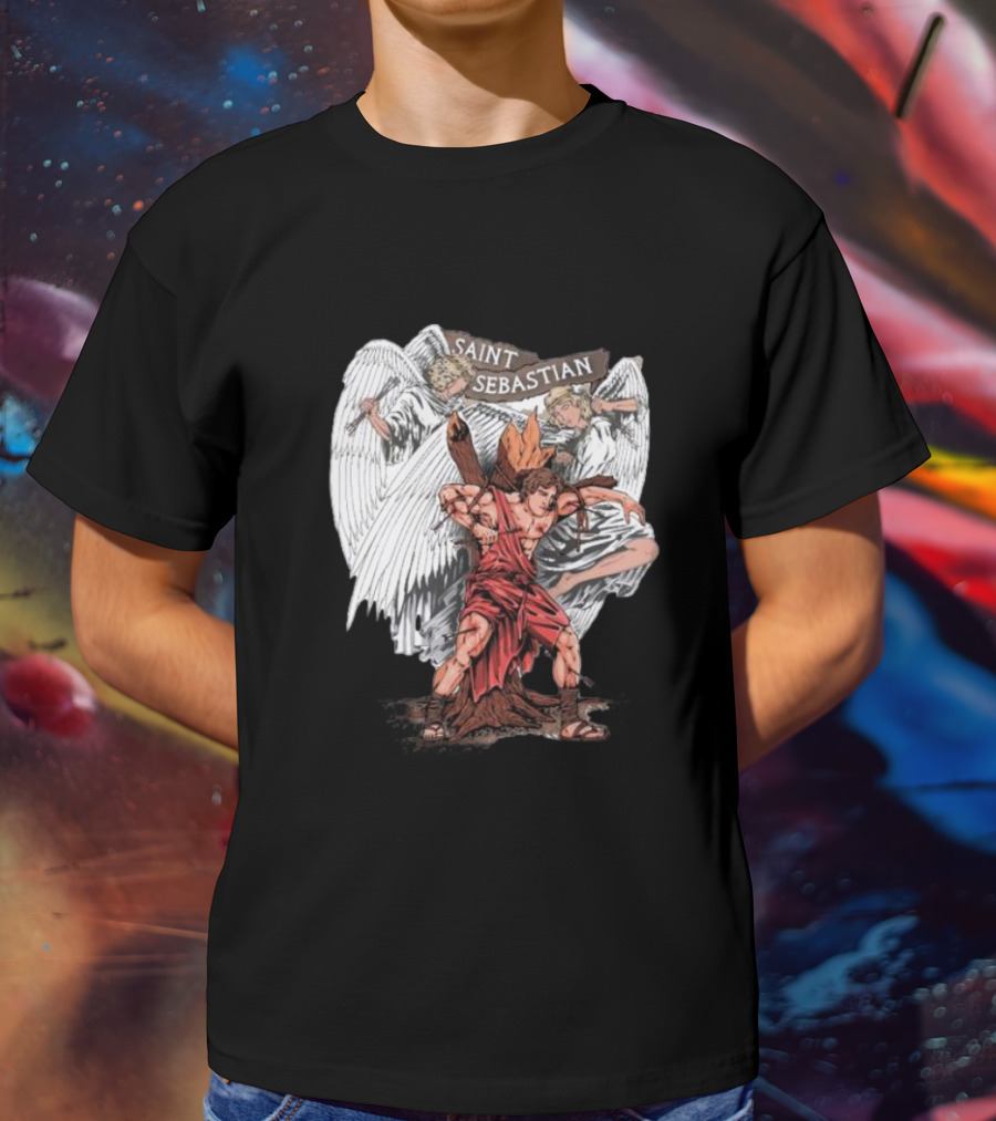 Saint Sebastian Angelic Guardians T-Shirt