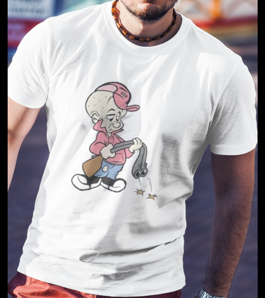 Scum Elmah Parody Elmer Fudd Gangster Suspicious Character Smoking Gun T-Shirt