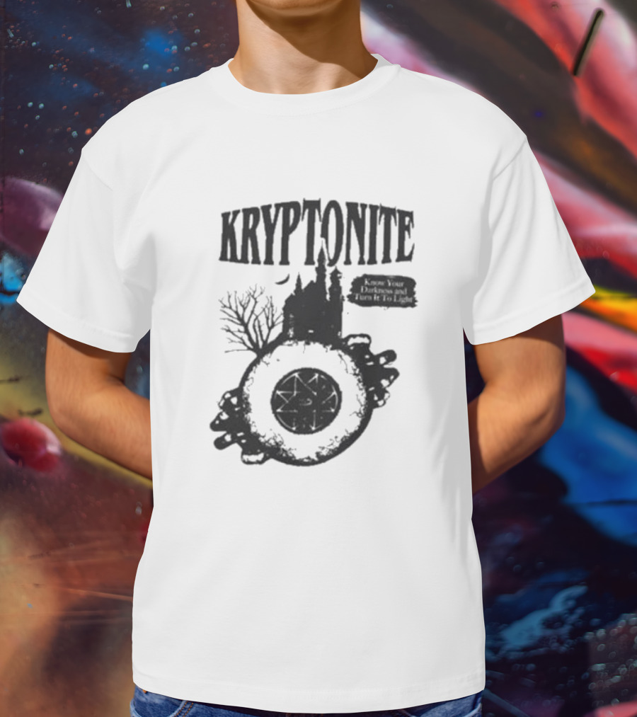 Vampa Kryptonite Haunted Castle And Wheel T-Shirt