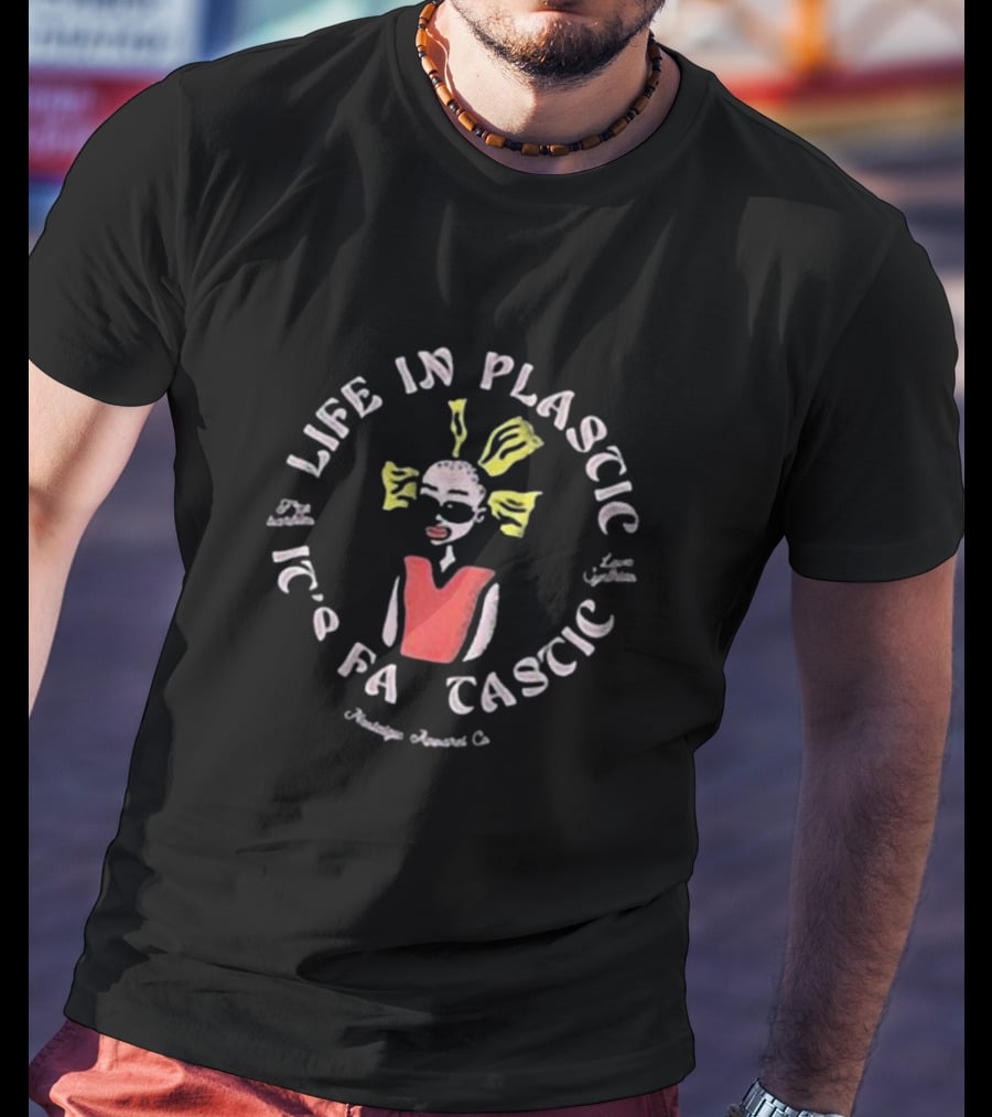 Life In Plastic It's Fantastic Cynthia Inkgrey T-Shirt