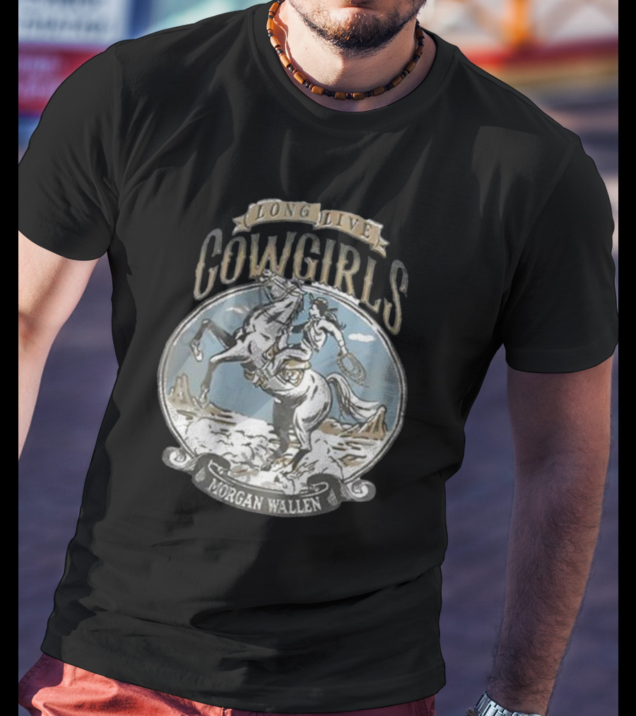 Long Live Cowgirls Morgan Wallen Vintage Rodeo Scene T-Shirt