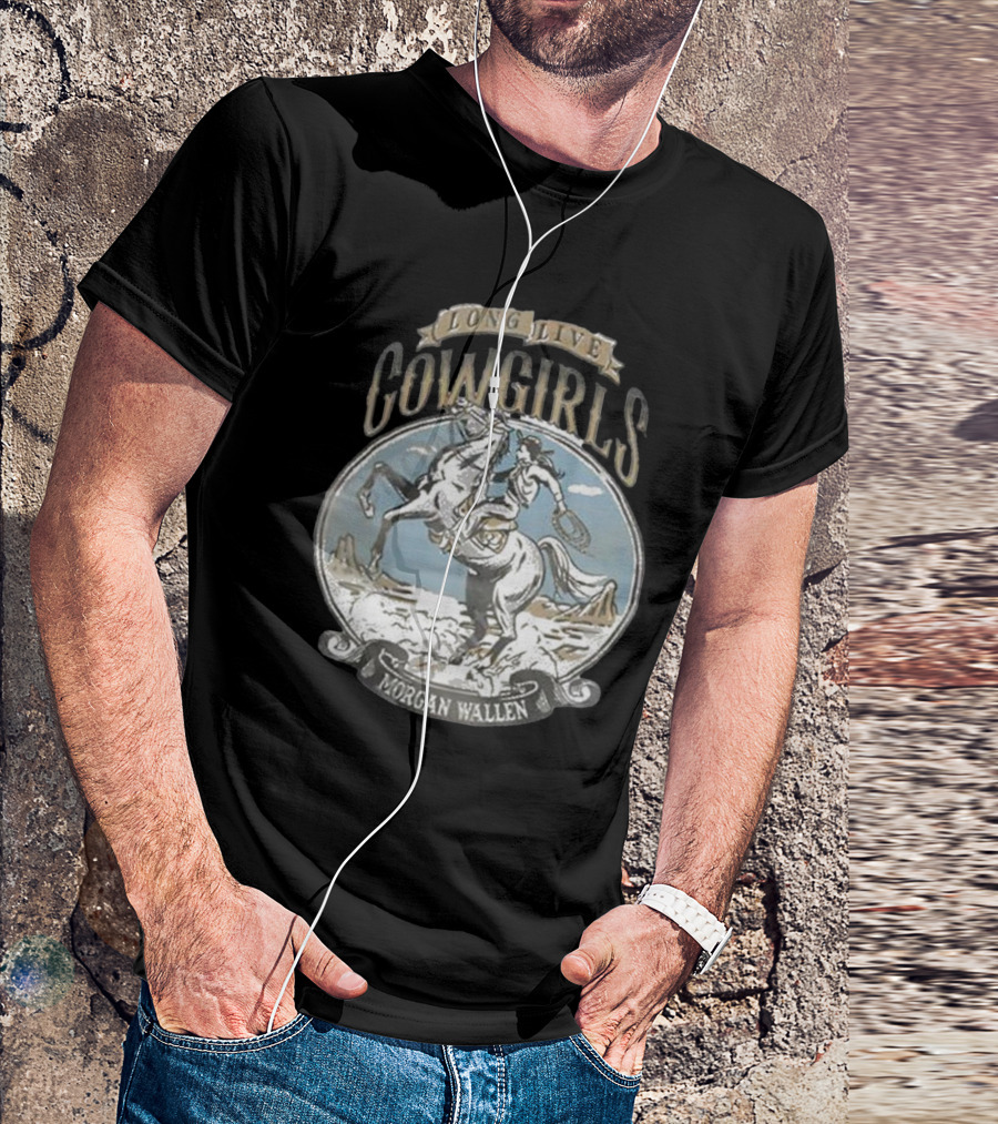 Long Live Cowgirls Morgan Wallen Vintage Rodeo Scene T-Shirt