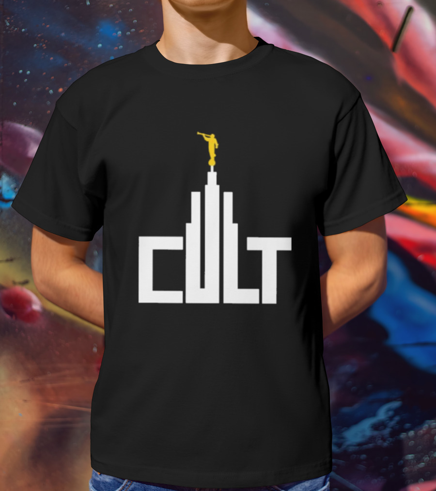 Exmormon Cult LDS Temple Angel Moroni Statues Iconic T-Shirt