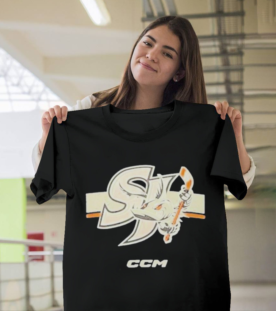 Awesome CCM San Jose Barracuda Crest CCM T-Shirt