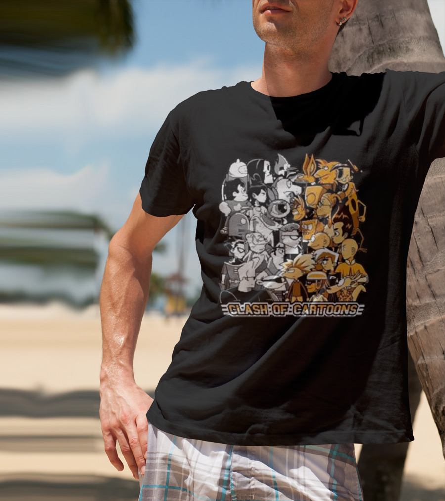 Clash Of Cartoons Battle T-Shirt