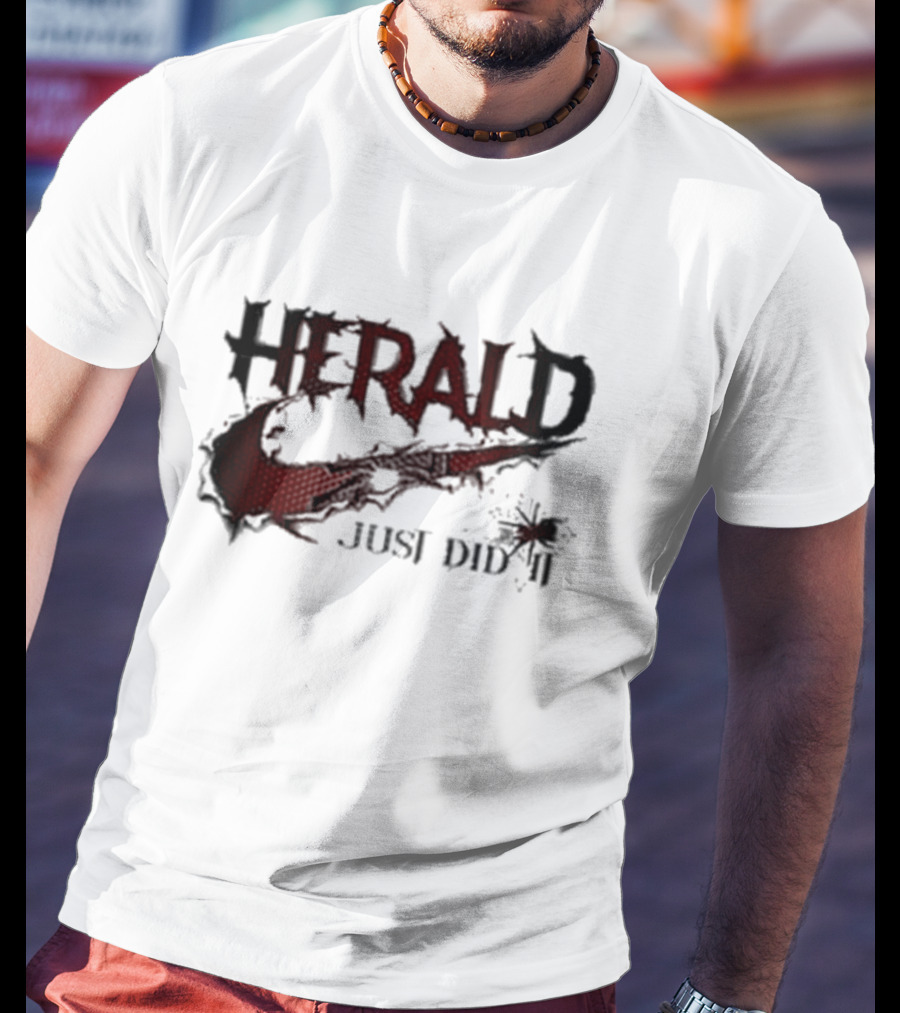 Herald Just Did It Dark Fantasy Red Sword T-Shirt