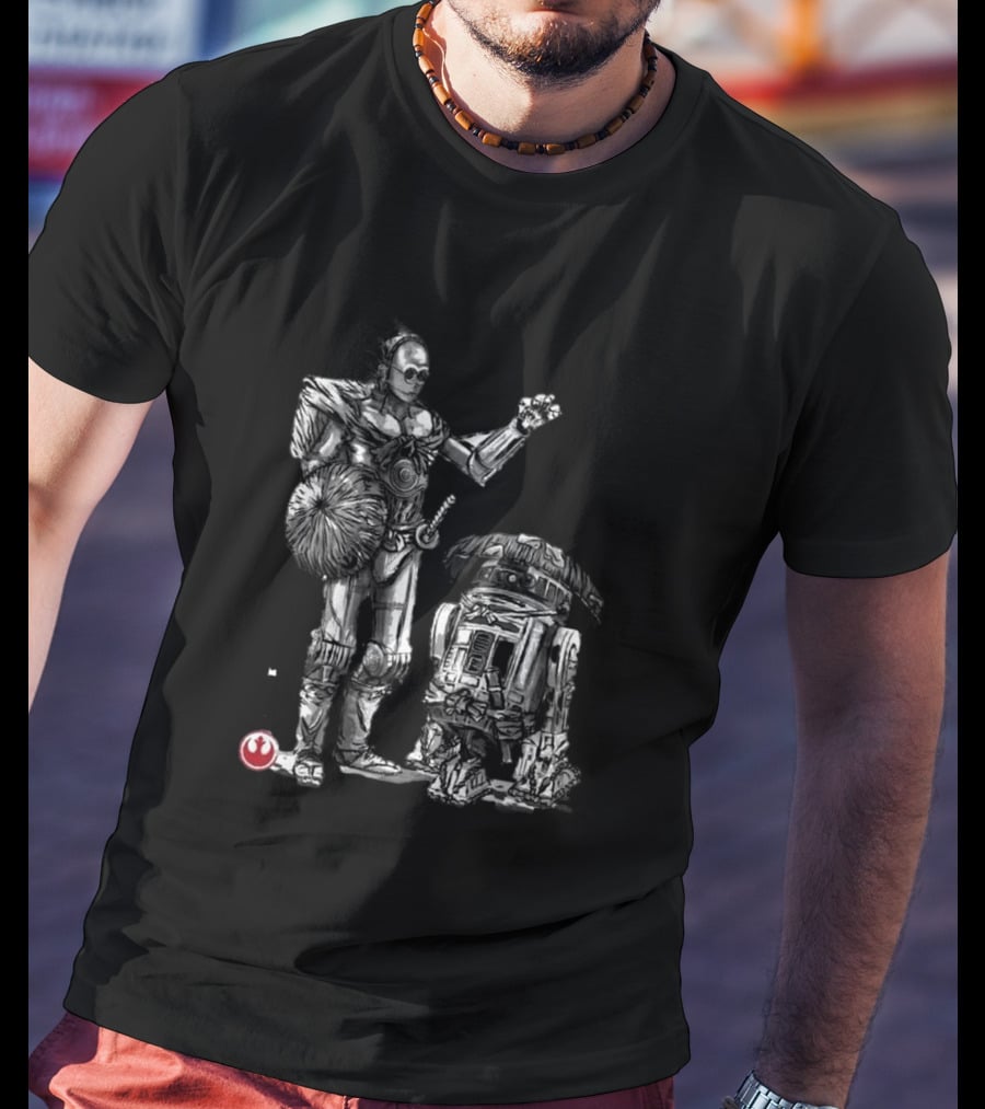 Samurai Droids Sumi-e Star Wars Rebels T-Shirt