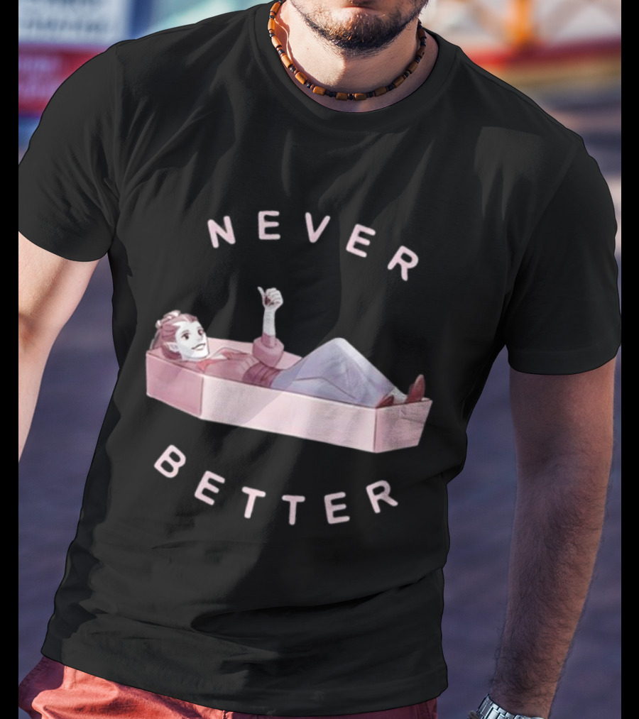 Critical Role Never Better Laudna In Coffin T-Shirt