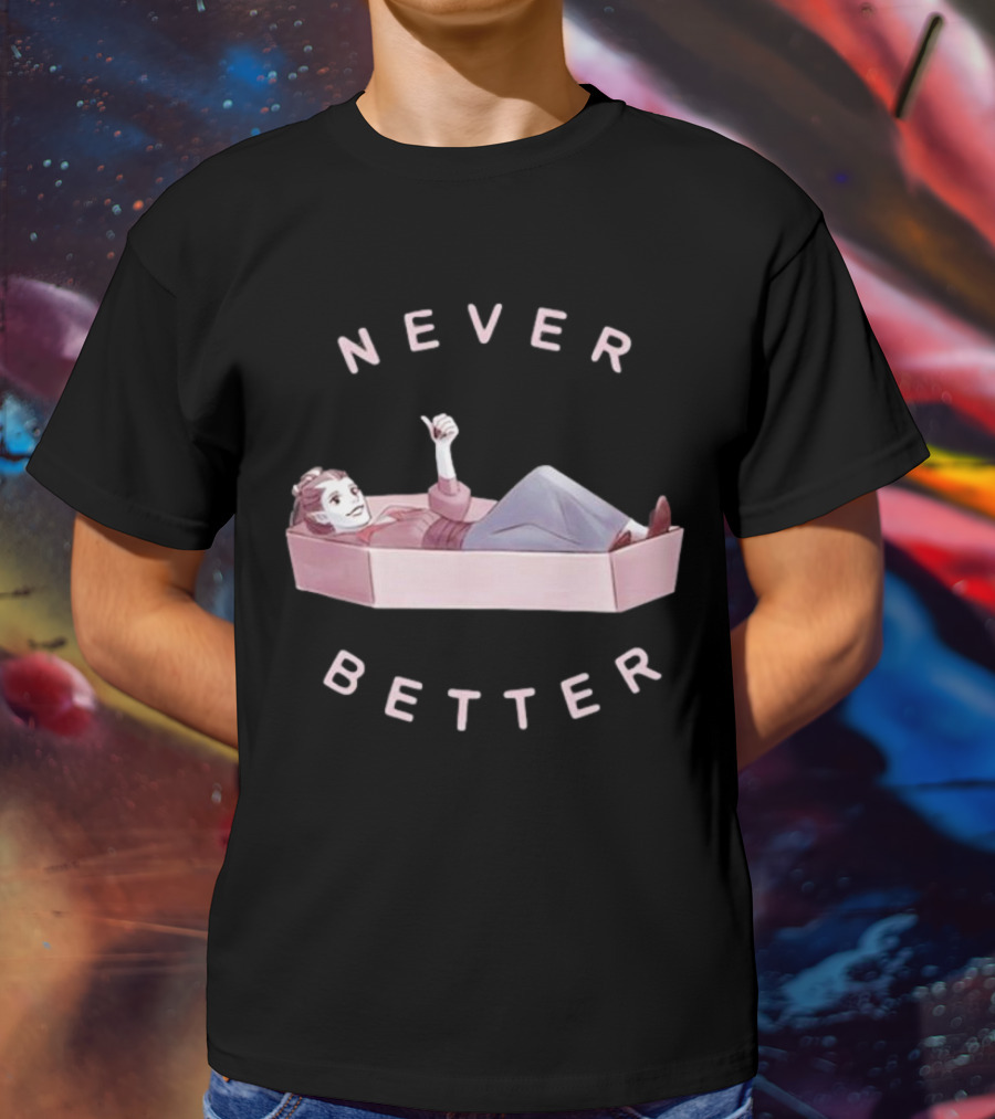 Critical Role Never Better Laudna In Coffin T-Shirt