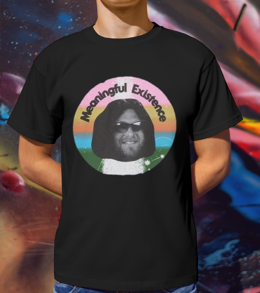 Meaningful Existence Rainbow Retro T-Shirt