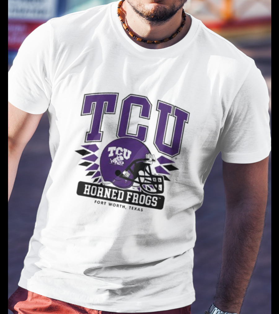 TCU Horned Frogs Football Helmet Fort Worth Texas T-Shirt