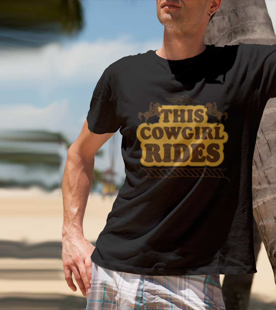 This Cowgirl Rides Western Horseback T-Shirt