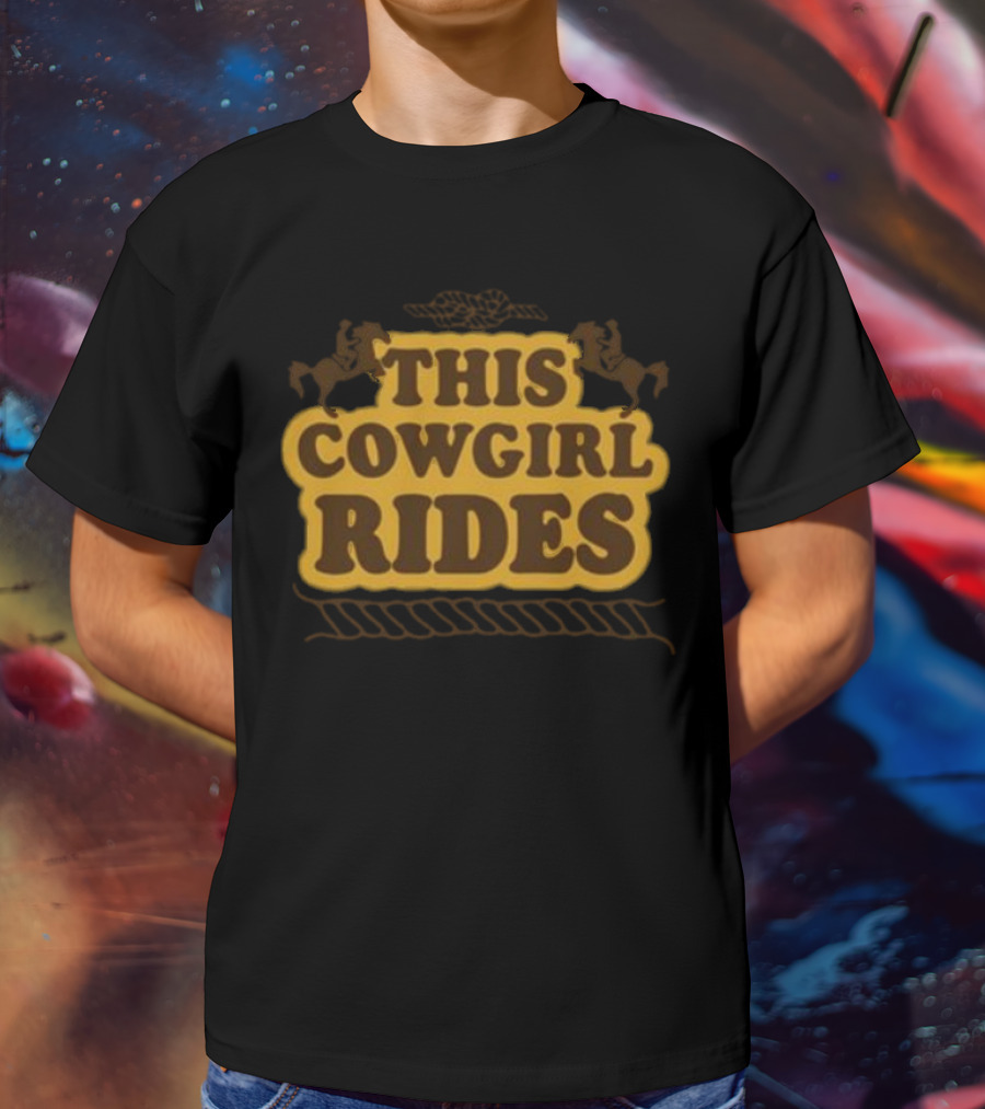 This Cowgirl Rides Western Horseback T-Shirt