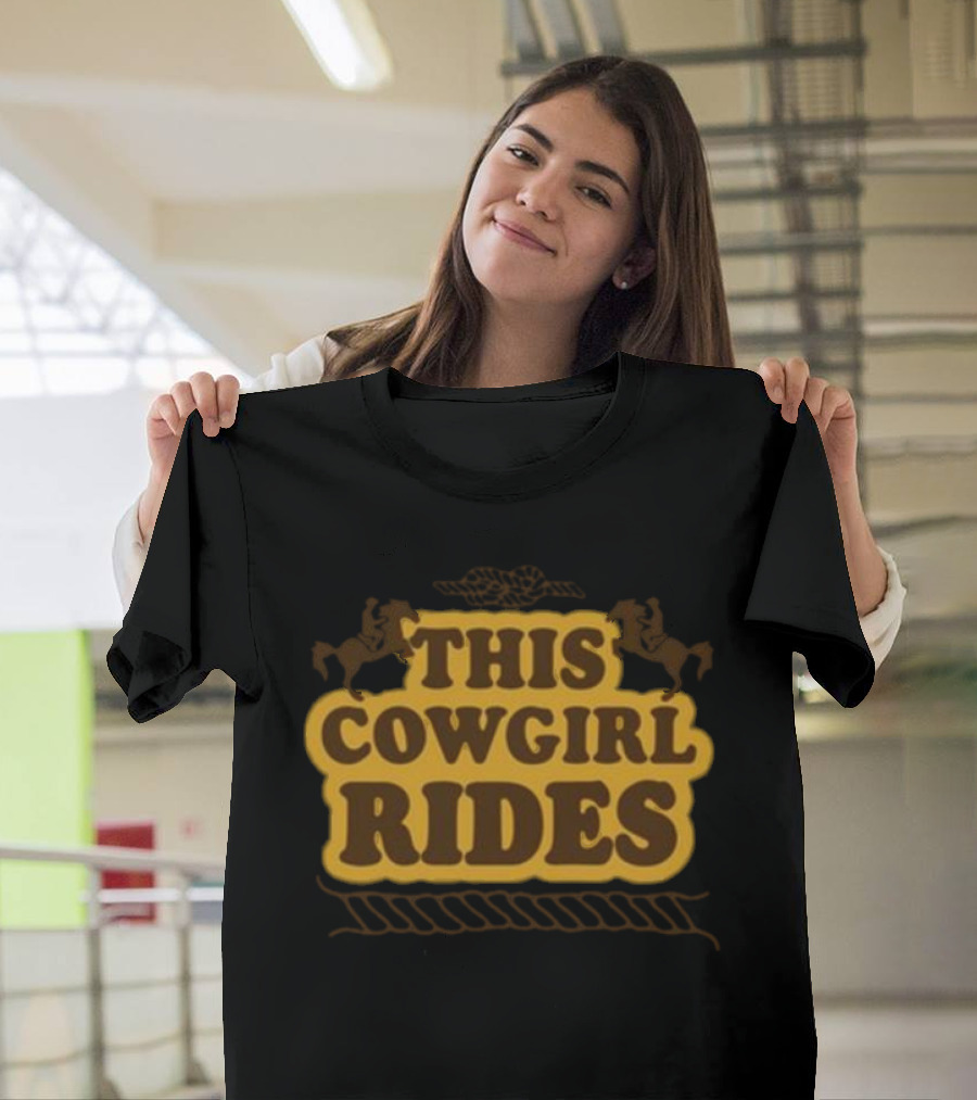 This Cowgirl Rides Western Horseback T-Shirt