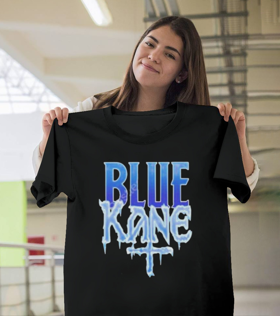 Blue Kane Icy Font Merchandise T-Shirt