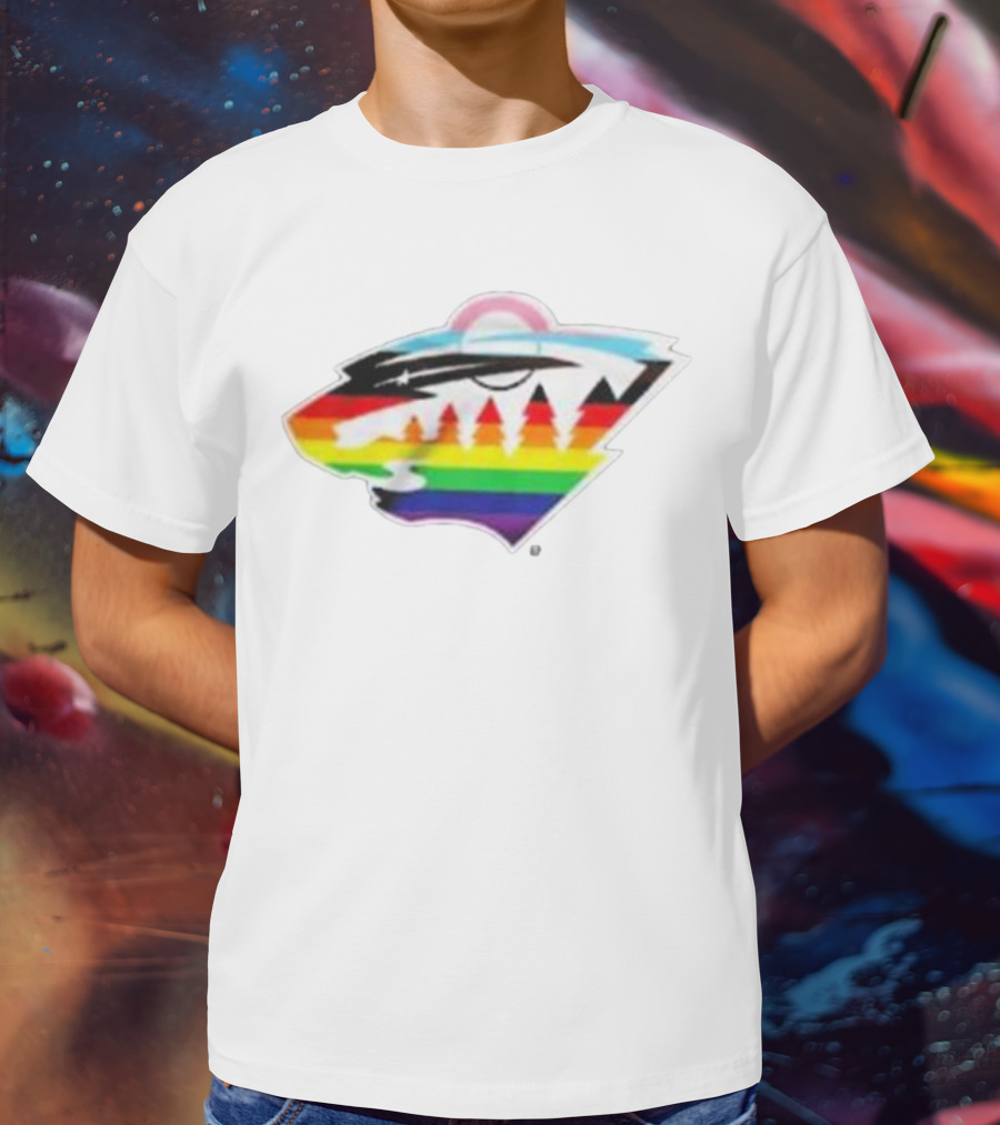 Minnesota Wild Rainbow Pride NHL T-Shirt